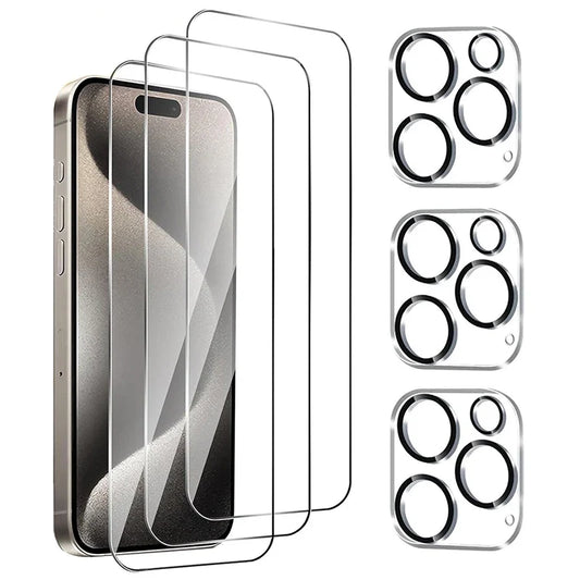 iPhone Camera Lens Protector - Tempered Glass Screen Cover for iPhone 15 14 13 12 11 Pro Max X XS Camera Protection