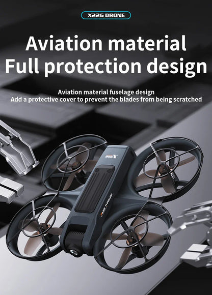 X266 Mini RC Drone – 8K HD Dual Camera, 6-Axis Headless Quadcopter with 360° Flip, Remote Control Helicopter Toy for Boys