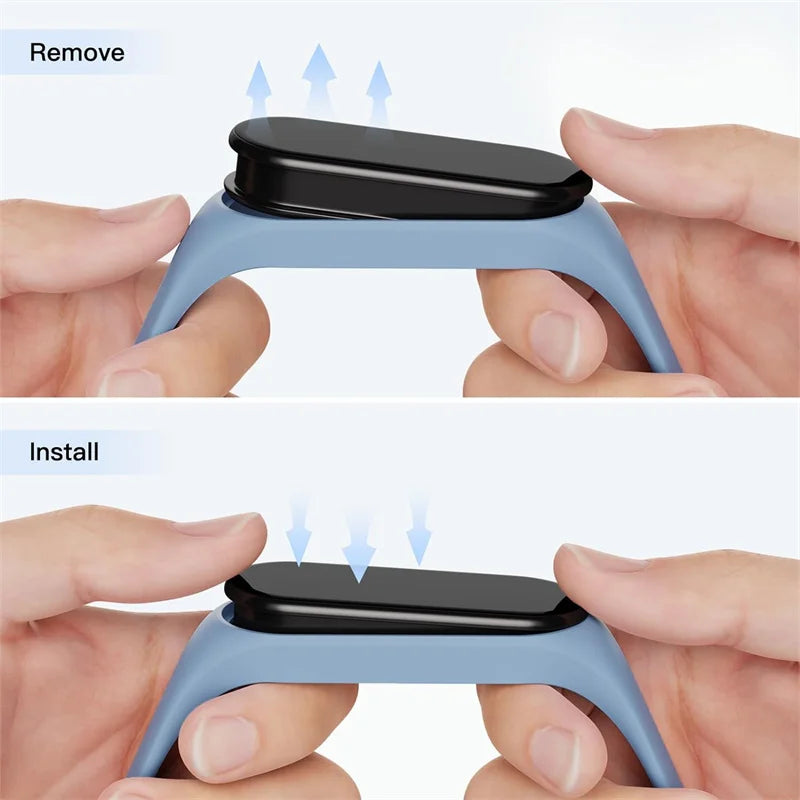 Silicone Watch Strap for Xiaomi Mi Band - Replacement Wristband Bracelet for Mi Band 3 4 5 6 7 Smartwatch Accessories