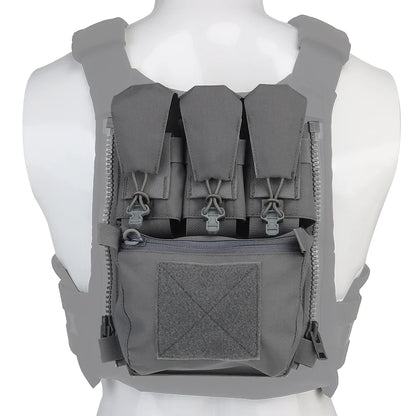 Assault Adapt Banger Back Panel Zip-On Rear Pack – Tactical Vest FCPC V5 Plate Carrier Accessories Bag with GP Pouch & Multitools Pocket