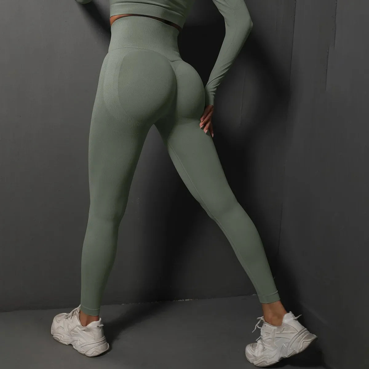 High Waist Women’s Yoga Leggings – Seamless Push-Up Fitness, Running & Gym Pants with Hip Lift and High Elasticity