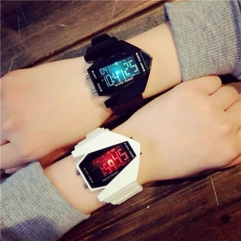 Multi-Function Aircraft Sports Watch – Electronic Watch for Junior High School Boys & Girls