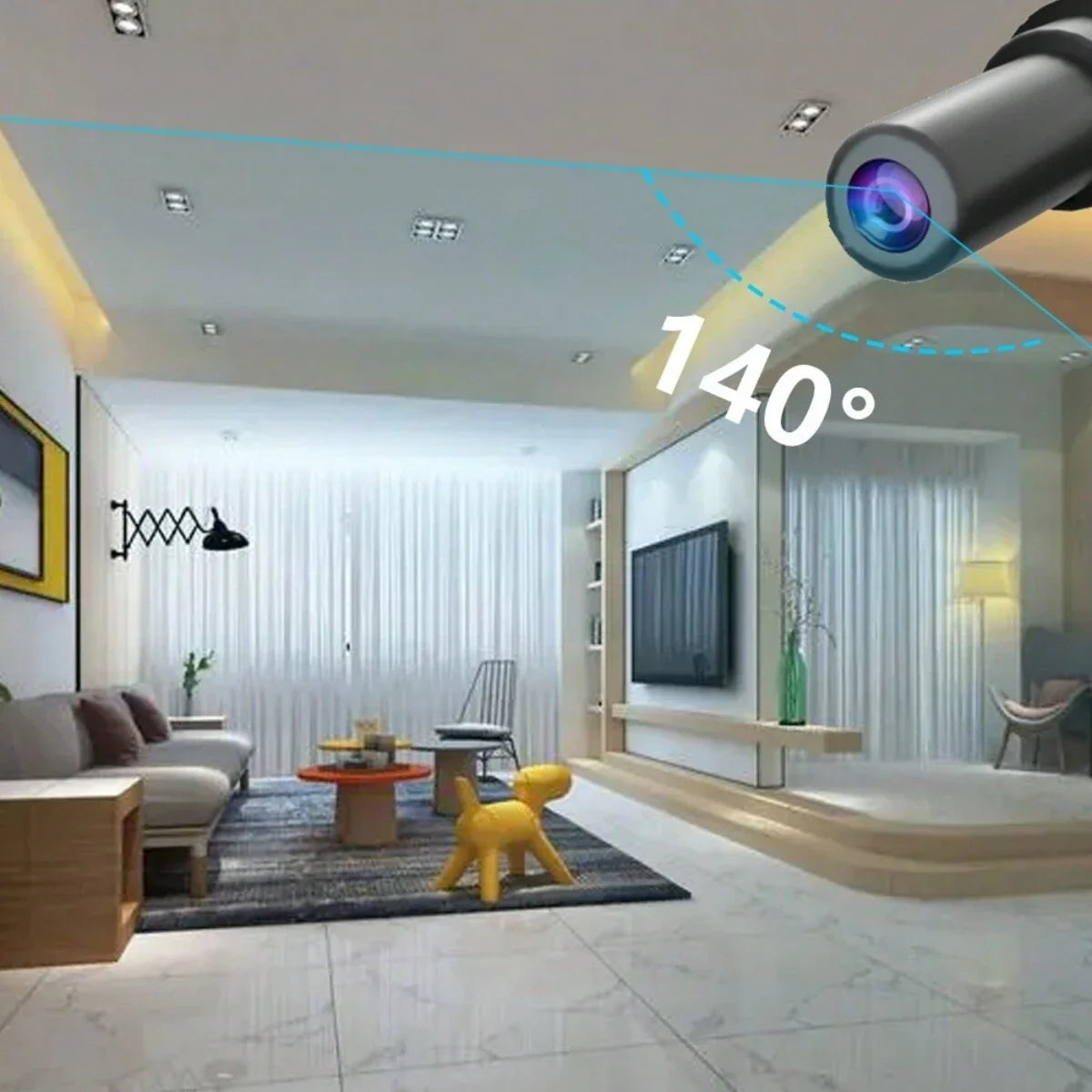 Mini WiFi Camera - 1080P HD Night Vision Motion Detection Security Camera with App Control