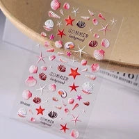 5D Macaron Nail Stickers - Embossed Flower, Fruit, Bear & Rabbit Charms for Summer DIY Manicure Decoration