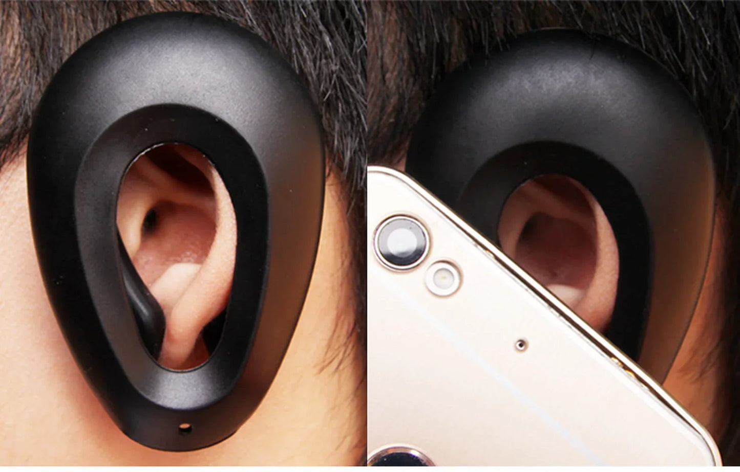 2pcs Professional Salon Hairdressing Ear Covers - Black Earmuffs for Hair Dye - Ear Protectors to Prevent Stains - Hair Color Styling Tools