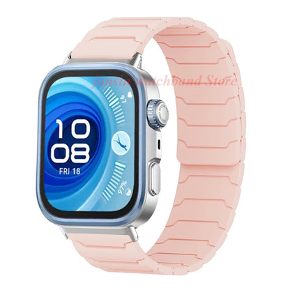 Magnetic Loop Strap for Huawei Watch – Silicone Sports Band for Fit3, Fit4 & Fit4 Pro Replacement Bracelet