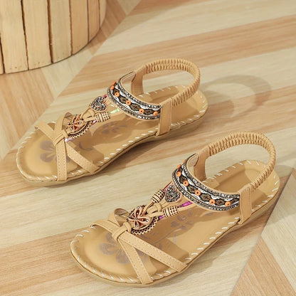 Women’s Summer Casual Sandals - Comfortable Walking Beach Shoes Outdoor Party Footwear for Ladies