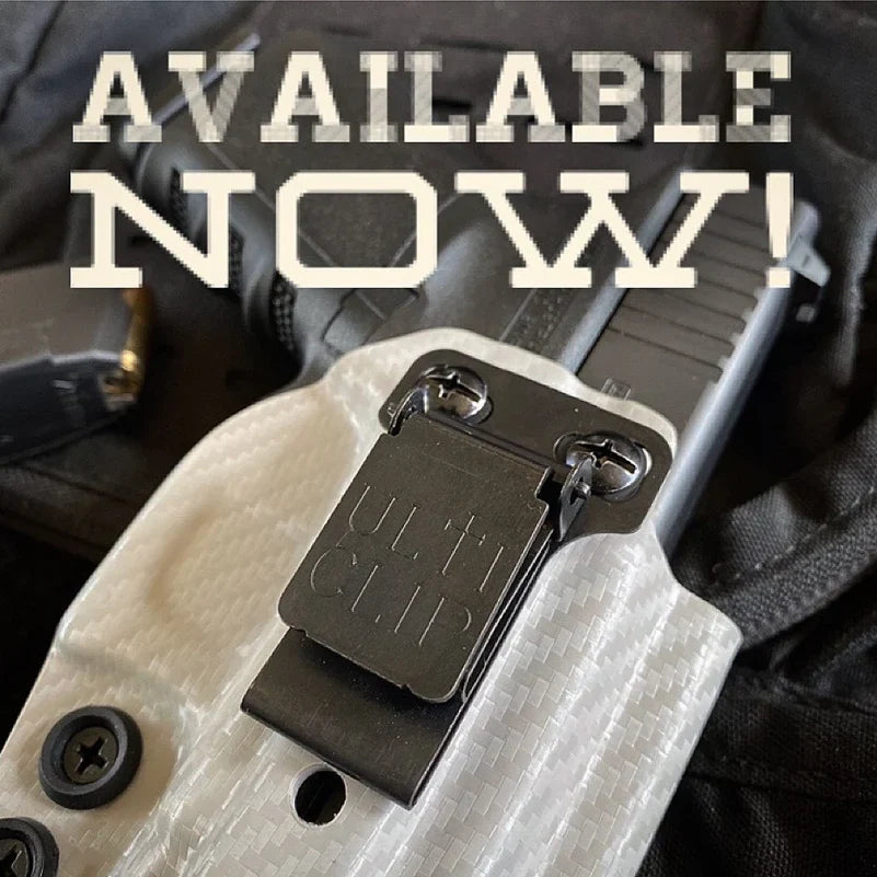 Universal Knife Sheath Belt Clip - Stainless Steel K-Sheath Holster Back Clip for Outdoor EDC Gear