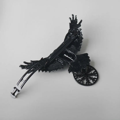 Gothic Crow Hair Clip - Vintage Witch Viking Cosplay Hair Accessory for Women