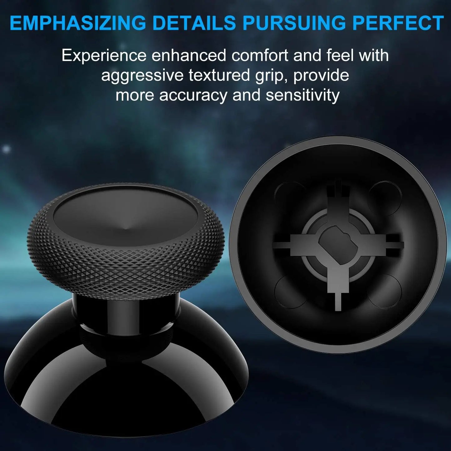 50-100PCS Replacement Mushroom Thumbsticks – 3D Analog Joystick Caps for Xbox One Controller