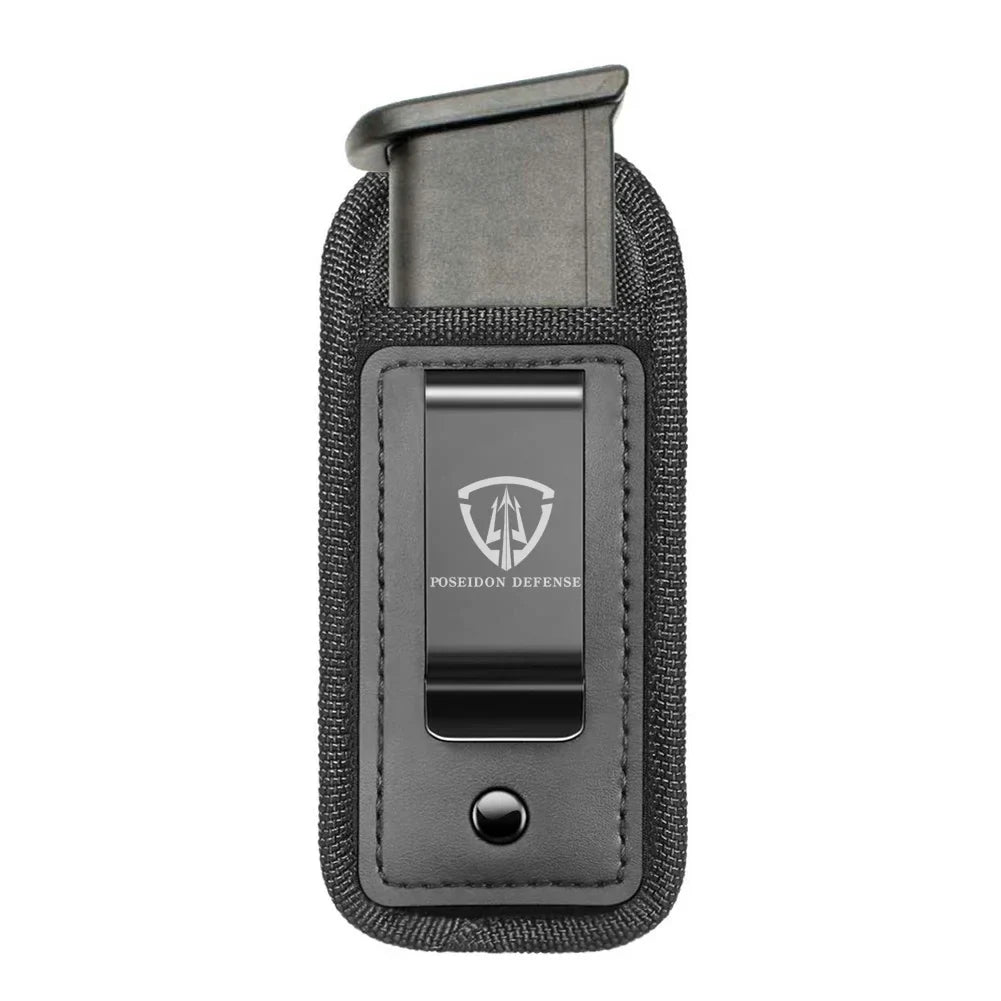 9mm .40 .45 Pistol Magazine Pouch – Single/Double Stack Holster, Concealed Carrier for Glock, S&W M&P, Sig Sauer, 1911, Beretta