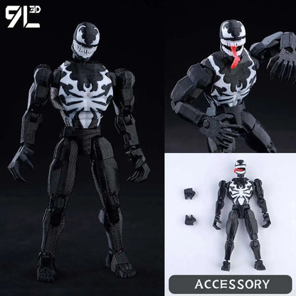9L3D Superman & Batman Action Figures – Multi-Jointed Poseable LUCKY13 Titan13 Collectible Hero Toys