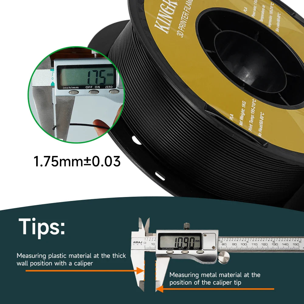 KINGROON PETG 3D Printer Filament 1.75mm – 5KG/10KG Mix Color Rolls for FDM 3D Printing (1kg/roll)