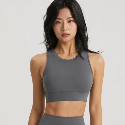 INLUMINE Anti-Light Sports Bra – Backless Yoga & Gym Fitness Top for Women