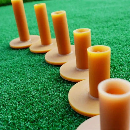 10PCS PGM Rubber Golf Tee Holders – Adjustable 43mm/54mm/70mm/83mm Golf Ball Practice Tees for Indoor & Outdoor Driving Range Training Accessory QT001