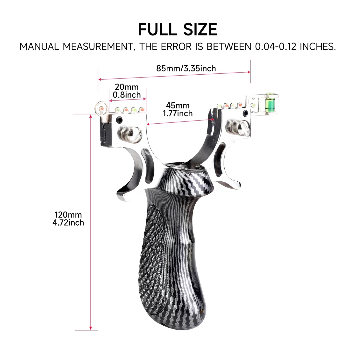 High-Quality Metal Slingshot – Anti-Slip Handle Precision Aiming Catapult for Outdoor Hunting, Shooting & Target Practice Kit