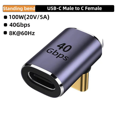 USB-C 4K OTG Adapter - 100W Fast Charging 40Gbps Data Transfer Extension Connector