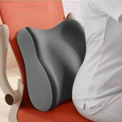 Memory Foam Seat Cushion - Lumbar Support Pad for Car, Office Chair & Desk Use