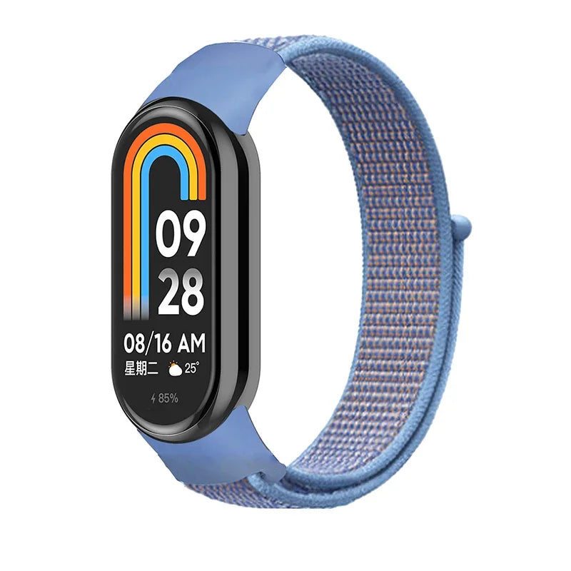 Nylon Sport Loop Strap for Xiaomi Mi Band 9 8 NFC – Replacement Wristband for Mi Band 7 6 5 4 3