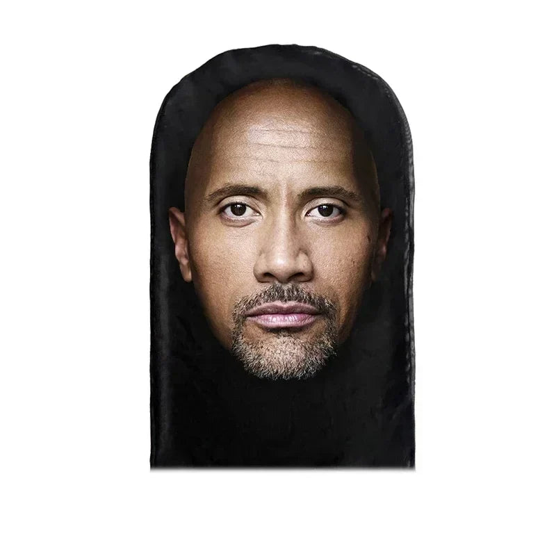 3D Realistic Face Mask - Celebrity Style Full Face Stretch Mesh Cosplay Balaclava for Role Play, Hip Hop & Costume Events