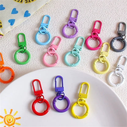 5/10/30pcs Lobster Clasp Key Rings - Colored Spring Buckle Hooks for DIY Jewelry, Keychains & Bag Accessories