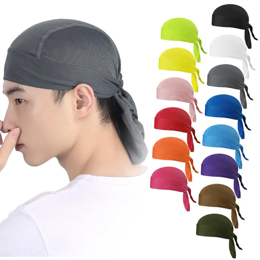 Sweat-Wicking Cycling Headscarf - Breathable Sports Bandana for Running, Hiking & Helmet Use