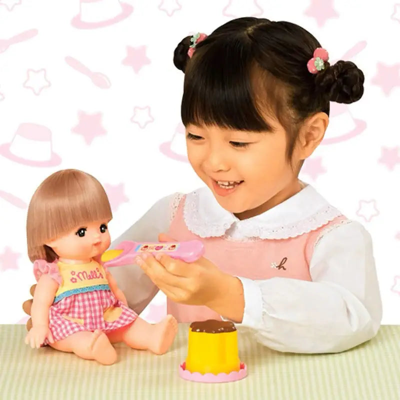 Food Feeding Pudding Toy - Strawberry Pretend Play Early Education & Desktop Decoration Doll