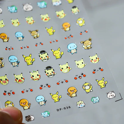Cute Snoopy 5D Nail Stickers – Cartoon Anime Nail Art Decoration