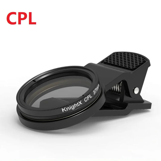 37mm CPL Polarizer Filter - Professional Clip-On Photography Prop for Camera and Phone Lens Accessory