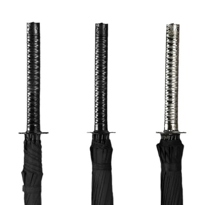 Katana Sword Umbrella - Long Handle Samurai Style UV Blocking Rain Parasol for Demon Slayer Ninja Fans