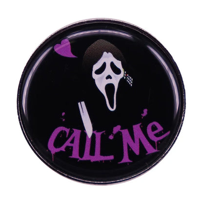 Classic Horror Skull Lapel Pin - Metal Dark Skull Brooch for Denim Jackets, Backpacks & Hat Decoration Gift