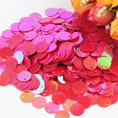 Large Round Flat Sequin Paillettes 10–30mm Loose Glitter Sequins for DIY Crafts, Kids Dance & Decoration 10g Pack