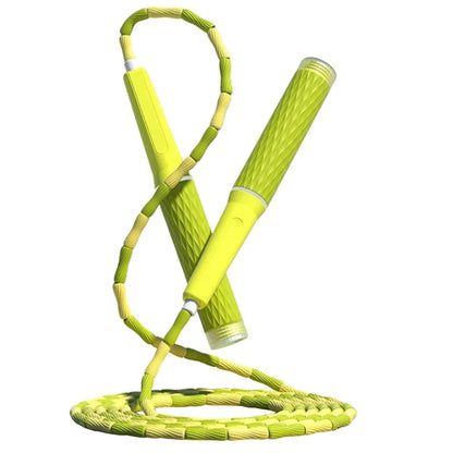 Beaded Adjustable Jump Rope – Segmented Fitness Skipping Rope for Men, Women & Kids