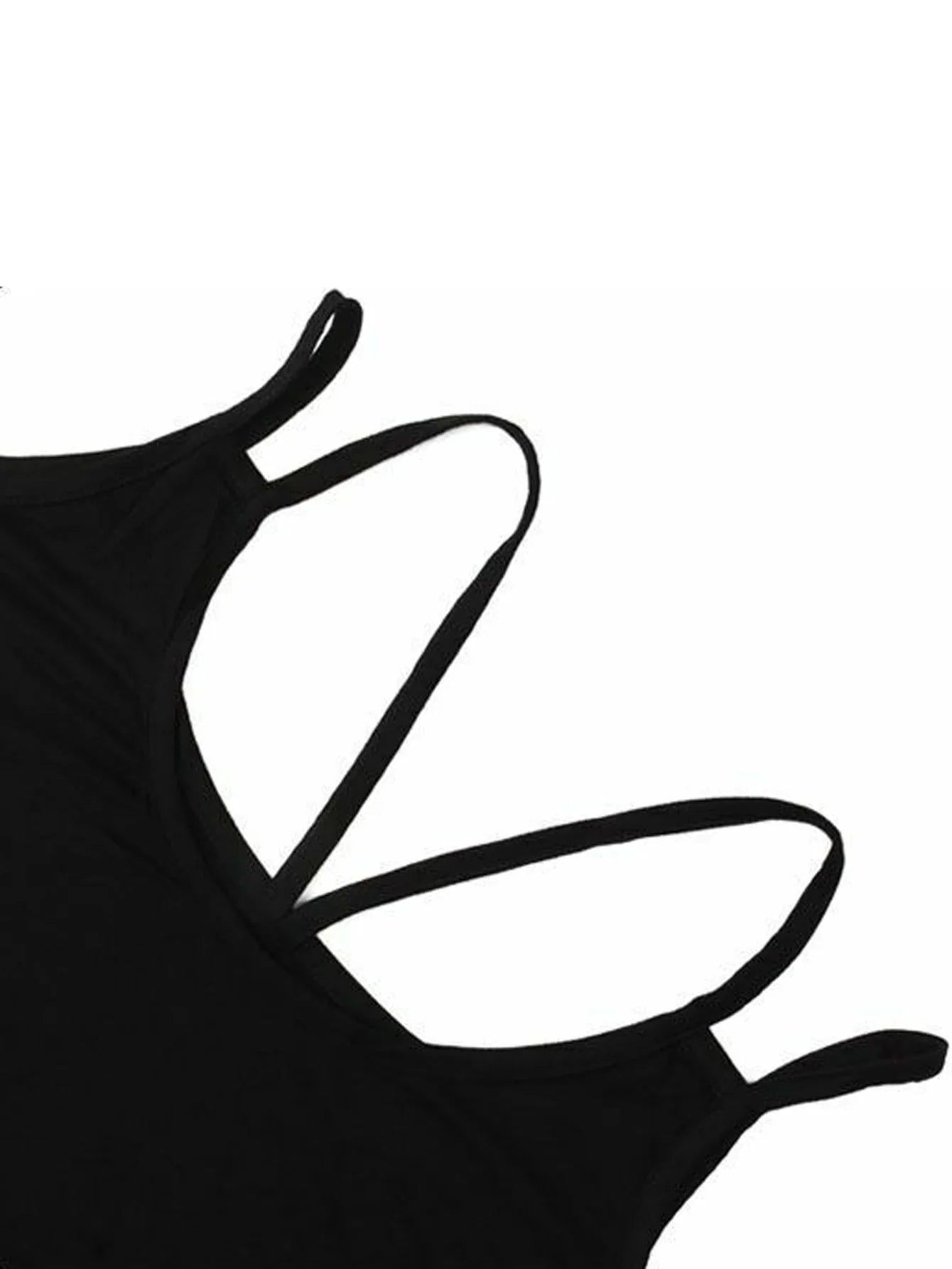 Plus Size Halter Top - 2024 Solid Color Backless Sleeveless Vest Fashion Top