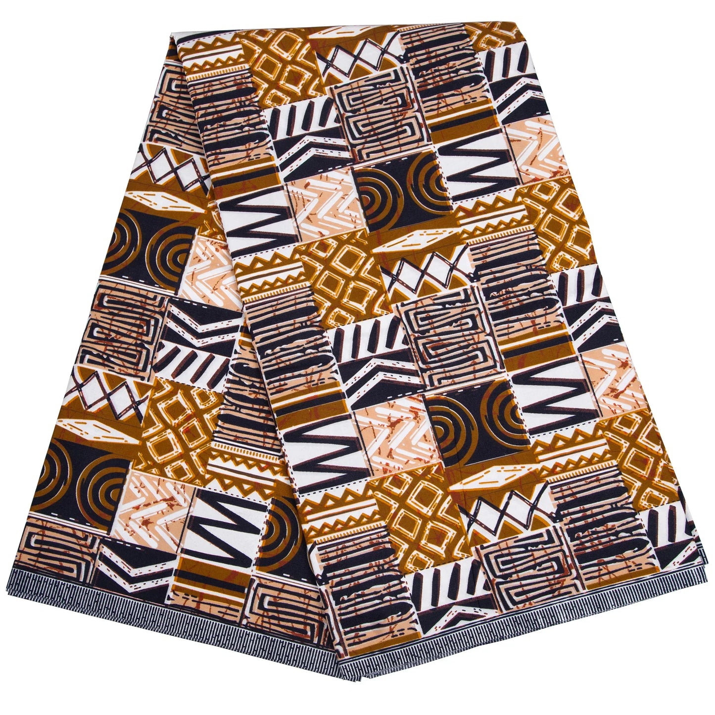 African Ankara Wax Print Fabric - Retro Double Print Patchwork Sewing Material for DIY Clothing