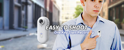 4K HD Mini Vlog Camera — WiFi Wireless Portable Action Body Cam for Sports, Travel & Photography