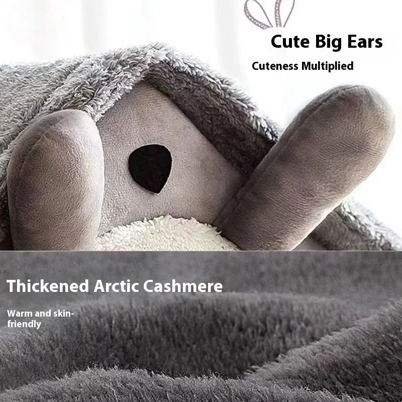 All Season Dog House Bed - Removable Washable Warm Pet Cave for Small Dogs and Cats
