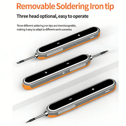 Type-C Digital Soldering Iron Kit - Adjustable Temperature Mini Electric Repair Tool with Fast Heating