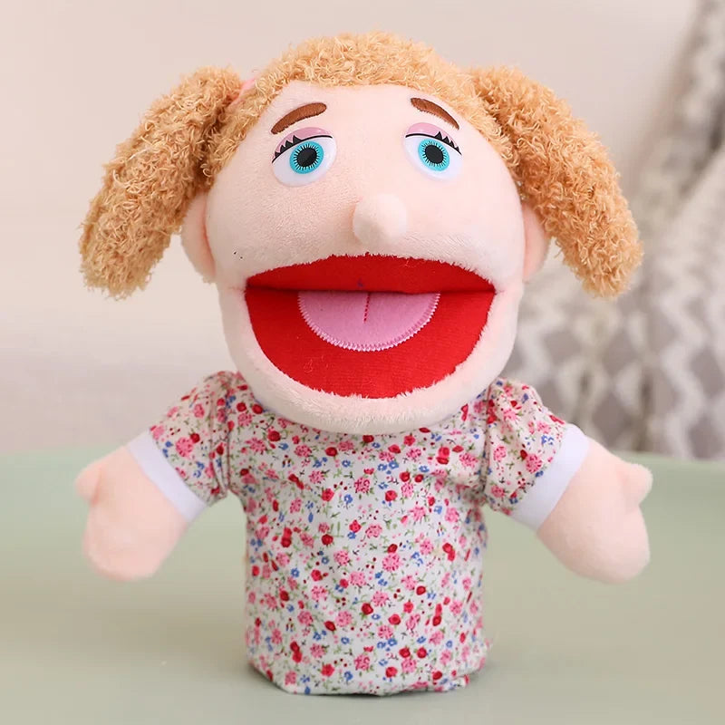 Kids Plush Finger Puppet Toys - 28-33cm Role Play Dolls for Bedtime Stories, Family Games & Creative Fun