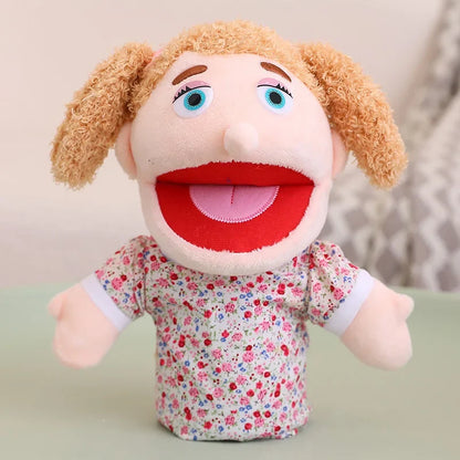 Kids Plush Finger Puppet Toys - 28-33cm Role Play Dolls for Bedtime Stories, Family Games & Creative Fun