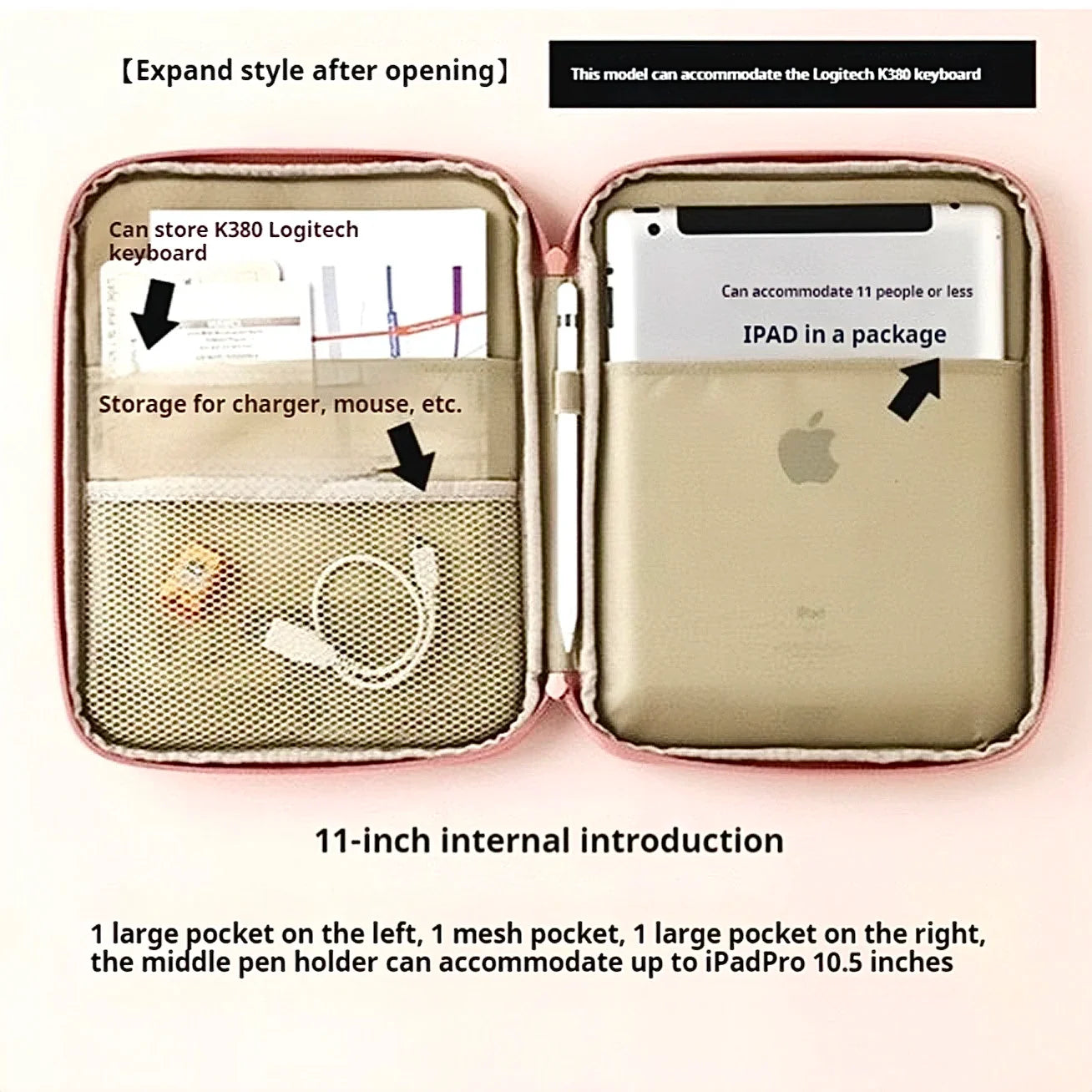 Shockproof Tablet Bag 9-11 Inch – Case for iPad Air 4/5, Pro 11, Xiaomi, Samsung, Huawei, Lenovo