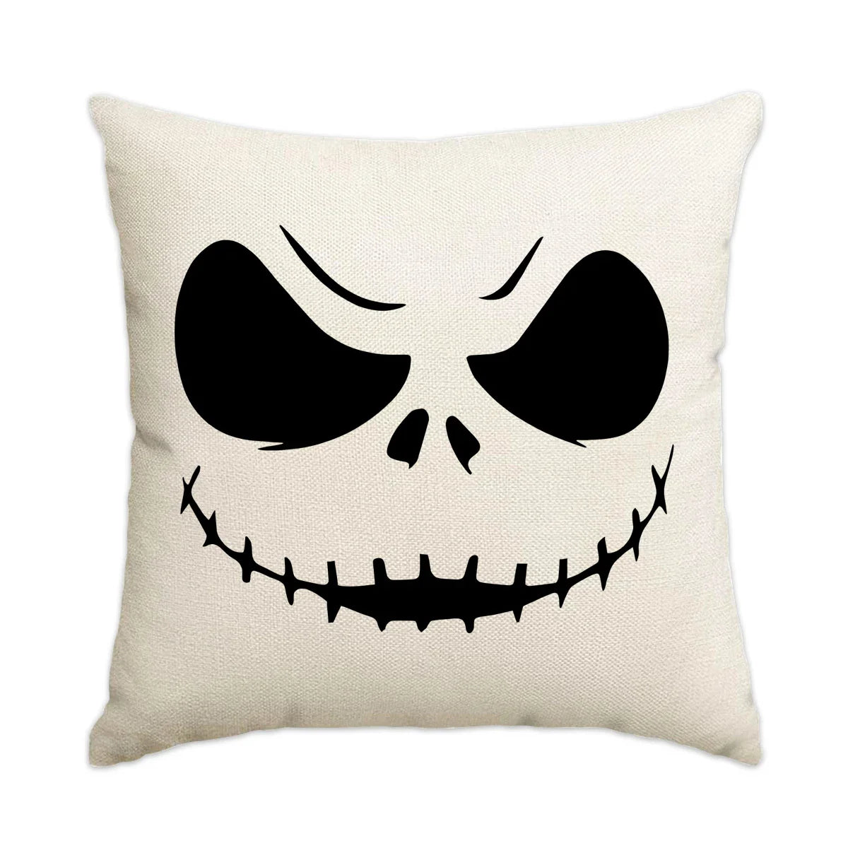 Halloween Pillow Covers — 1pc/4pcs Horror Expression Cushion Covers for Sofa & Home Decor
