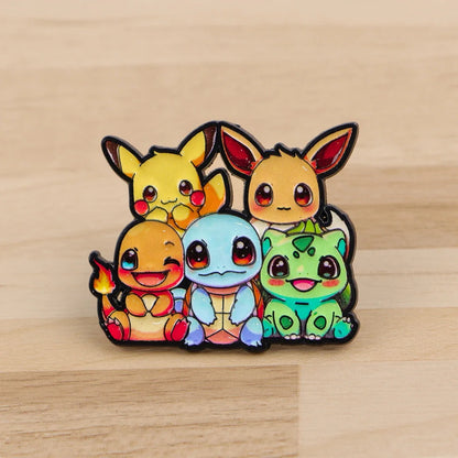 Cute Cartoon Animal Enamel Pins - Anime Figure Brooches for Backpacks, Clothing & Gifts