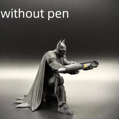 3D Printed Bat Pen Holder - Personalized Desktop Stationery Organizer & Fun Office Decor