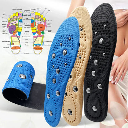 EiD Magnetic Therapy Foot Insoles – Soft Acupressure Sports Cushion for Men & Women