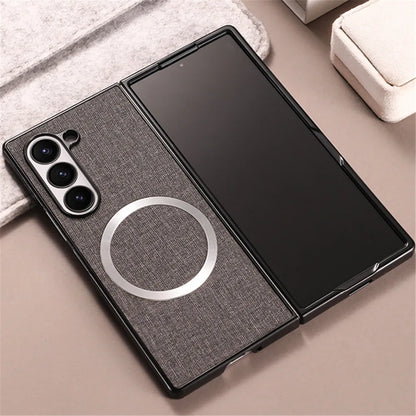 Magnetic Phone Case - Solid Color Shockproof Magsafe Wireless Charging Cover for Samsung Galaxy Z Fold 7/6/5/4/3