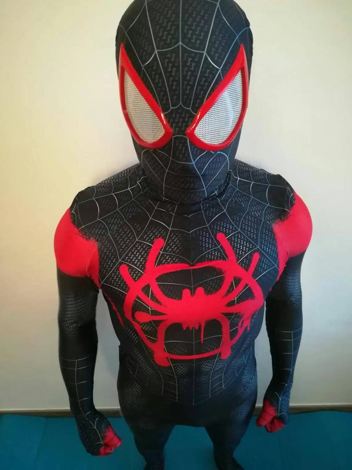Newest Anime Spiderman Miles Morales 3D Print Cosplay Costume – Adult Superhero Halloween Zentai Bodysuit