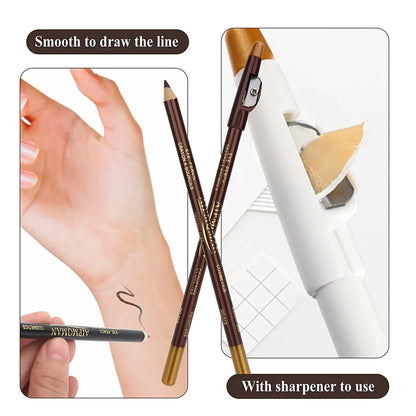 Men’s Beard Edge & Hairline Pencil – Razor Trace Barber Shaping Tool with Sharpener, Eyebrow & Makeup Pencil