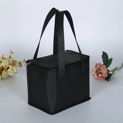 Portable Insulated Lunch Cooler Bag – Folding Thermal Picnic Tote, Ice Pack Food & Drink Carrier, Beer Delivery Bag