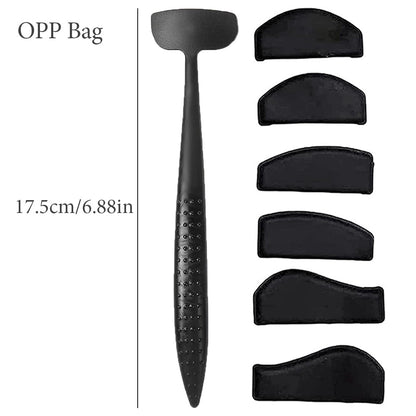 6-in-1 Silicone Eyeshadow Pads & Stencils - Eye Makeup Stamp & Applicator, Eyeliner Stencils Beauty Tools